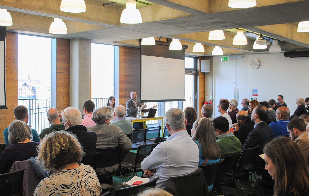 Project director at Community Housing Fund event